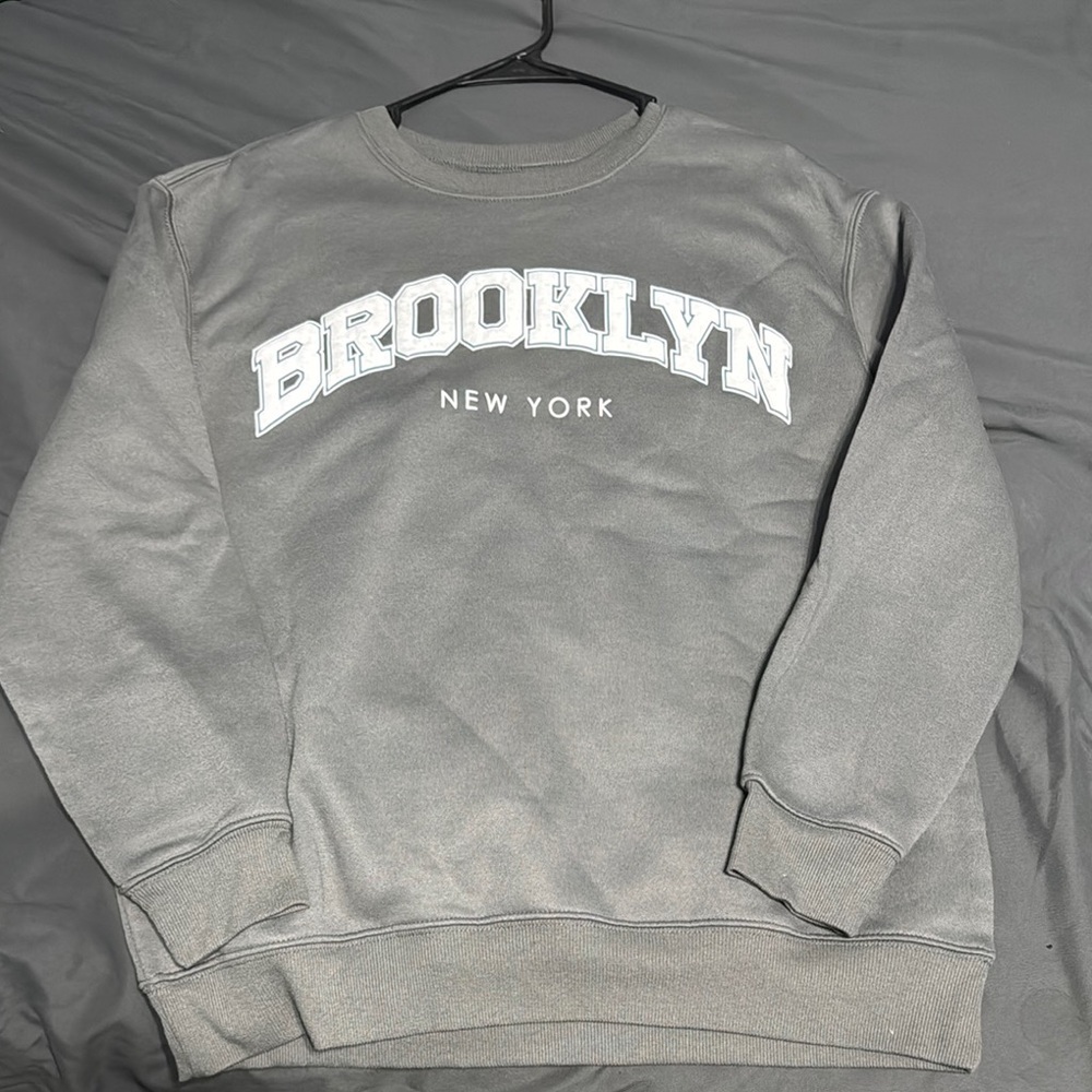 Brooklyn New York Gray Sweatshirt
